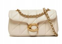 Coach torebka skóra naturalna biały