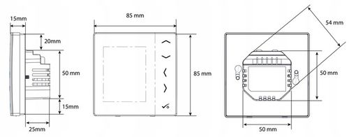 SALUS VS35W PRZEWODOWY REGULATOR TEMPERATURY DOBOWY PODTYNKOWY BIAŁY na Arena.pl