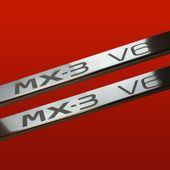 Listwa progowa MAZDA MX-3  MX-3 V6 Stal nierdzewna 304 połysk 2szt