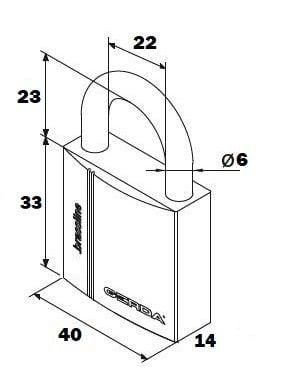 GERDA BRAS LINE 10 KŁÓDKI SYSTEM JEDNEGO KLUCZA 40 na Arena.pl