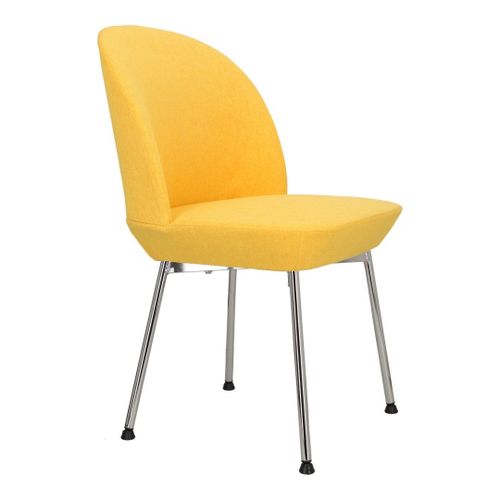 Krzesło Cloe żółte/ chrom na Arena.pl