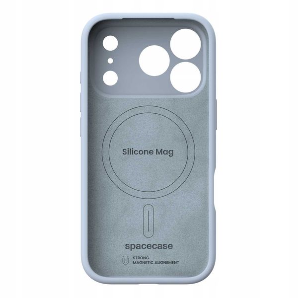 Spacecase Silicone Mag Iphone 17 Pro Max Baby Blue zdjęcie 3