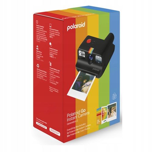 Aparat natychmiastowy Polaroid Go Gen 2 E-box Black + 16 zdjęć na Arena.pl