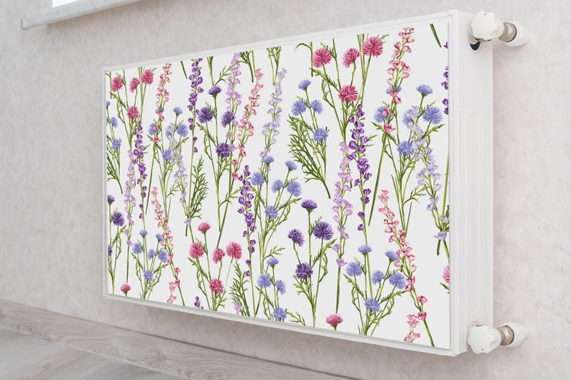 Maskownica Magnetyczna Na KALORYFER Wiosenne Dzikie KWIATY 100cm x 60cm zdjęcie 4