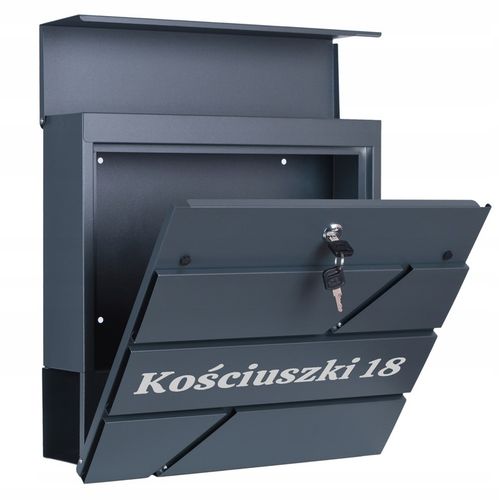 SKRZYNKA POCZTOWA NA LISTY POCZTĘ Z GAZETNIKIEM NUMEREM DOMU NAZWĄ na Arena.pl