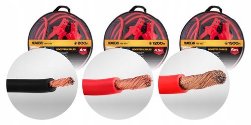 MOCNE Kable przewody rozruchowe GRUBE długie 6m 1500A Humberg na Arena.pl