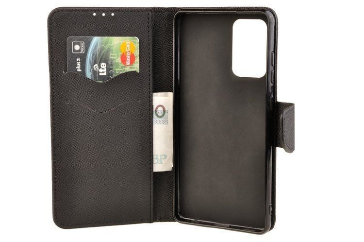 Etui portfel Fancy Case do Samsung Galaxy A72 czarny zdjęcie 3