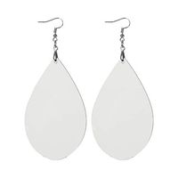 Kolczyki z MDF-u do sublimacji - duża kropla