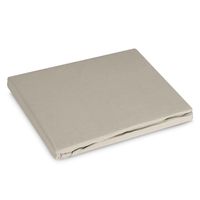 Prześcieradło z gumką Basic 100x200 +30 cm bawełna beżowe