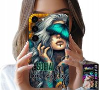 ETUI DO SAMSUNG GALAXY S23 PLUS - ANTI SOCIAL, BUTTERFLY, MOTYLEK, KOBIECE