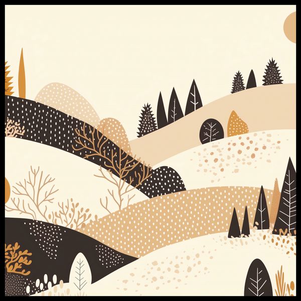 Plakat 90x90cm Jesień w Wzgórzach zdjęcie 2