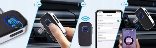 ADAPTER TRANSMITER BLUETOOTH 5.0 AUX MINI-JACK 3.5 na Arena.pl