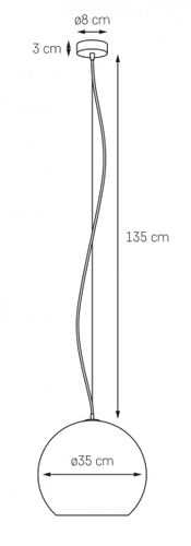 Lampa wisząca KASPA Moon na Arena.pl