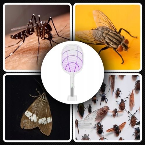 ELEKTRYCZNA PALETKA DO ŁAPANIA MUCH ŁAPKA PACKA NA MUCHY KOMARY ĆMY na Arena.pl