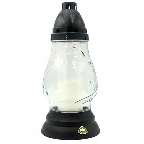 Znicze na Wszystkich Świętych 8 sztuk Szklane Lampiony na Grób 26cm + Wkład na Arena.pl