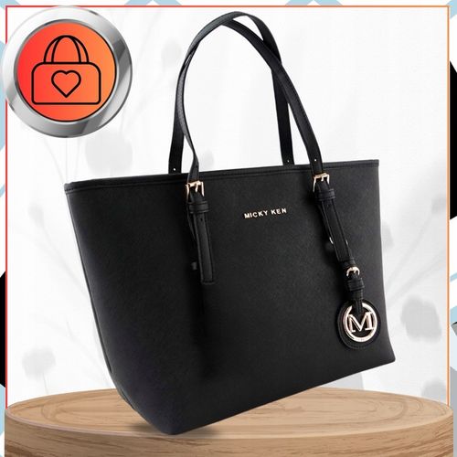 DAMSKA Czarna SKÓRZANA POJEMNA Miejska Klasyczna Na Ramię TORBA A4 TOREBKA na Arena.pl