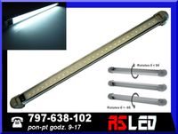 Lampa 30 LED SMD obrotowa z wł 47 cm wnętrza kabina TIR Jacht 12v 24v