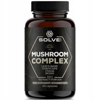 Mushroom Complex 60caps SOLVE LABS Soplówka, Chaga, Reishi, Cordyceps