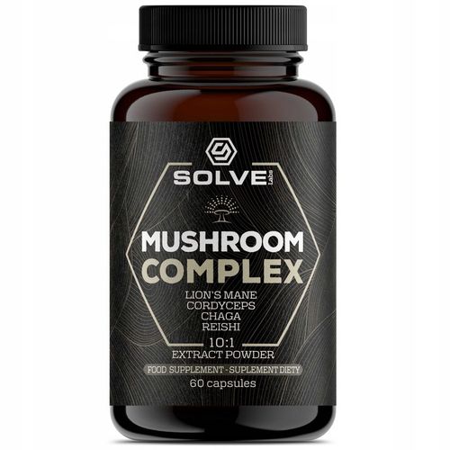 Mushroom Complex 60caps SOLVE LABS Soplówka, Chaga, Reishi, Cordyceps na Arena.pl