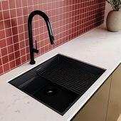 Zlewozmywak GLOBALO Miralio 60.1 Black/BL Mat
