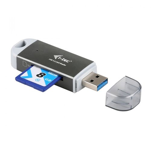 i-tec USB 3.0 DUAL Card Reader for micro / full size SD/SDHC/SDXC - Grey na Arena.pl