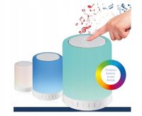 SUPER GŁOŚNIK BLUETOOTH LAMPKA LED USB RADIO FM