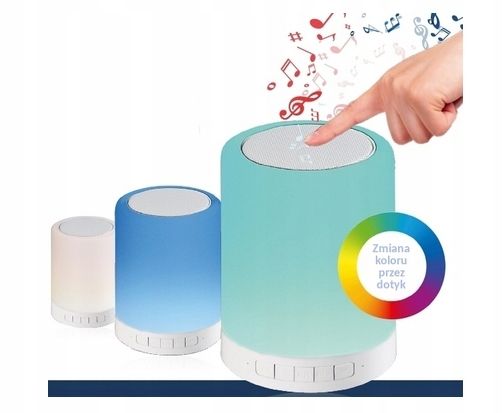 SUPER GŁOŚNIK BLUETOOTH LAMPKA LED USB RADIO FM zdjęcie 1
