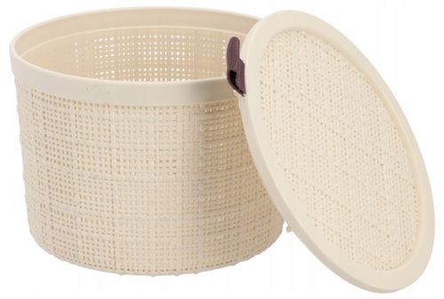 Curver 245374 koszyk okrągły z przykrywką Jute na Arena.pl