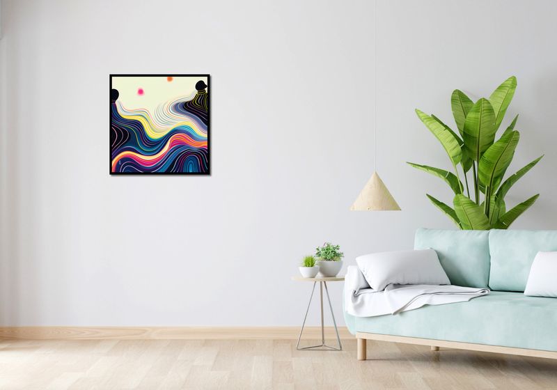 Plakat 60x60cm Wodnista Tafla zdjęcie 4