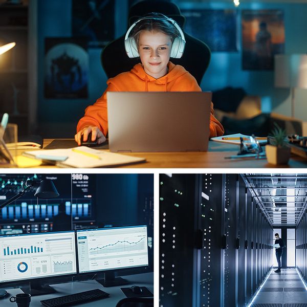 Qoltec Zasilacz awaryjny UPS 1200VA 720W zdjęcie 2