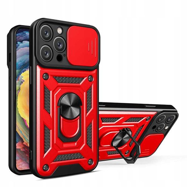 Spacecase Camring Iphone 15 Pro Red zdjęcie 2