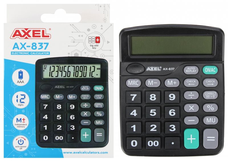 kalkulator axel ax-837 558985 zdjęcie 1