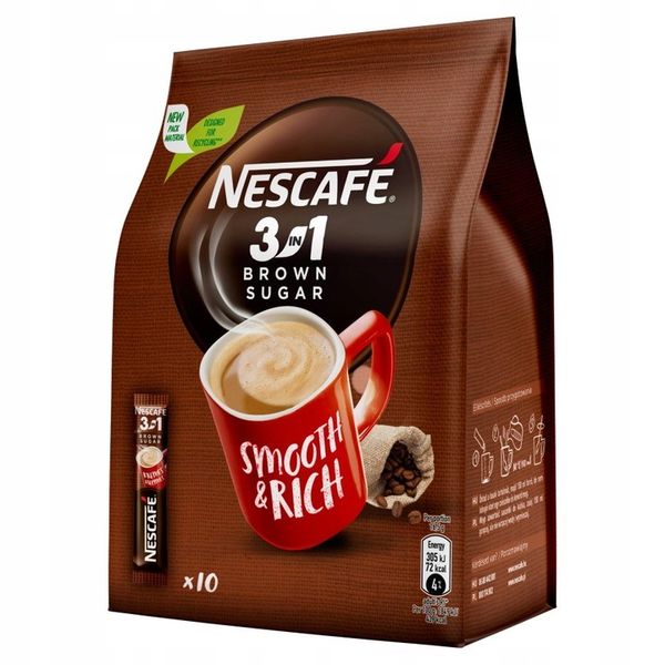 NESCAFE rozpuszczalna 3w1 Brown Sugar 10x16,5g x4 zdjęcie 6