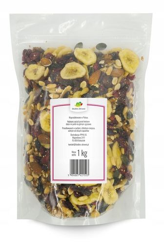 MIESZANKA STUDENCKA Z ŻURAWINĄ Mix orzechów, nasion i bakalii 1kg na Arena.pl