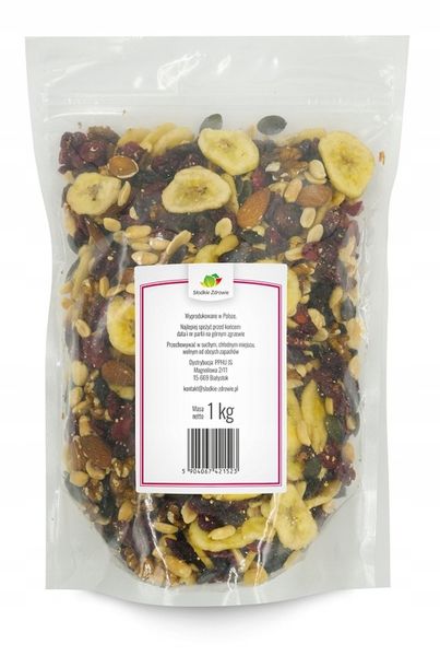 MIESZANKA STUDENCKA Z ŻURAWINĄ Mix orzechów, nasion i bakalii 1kg zdjęcie 4