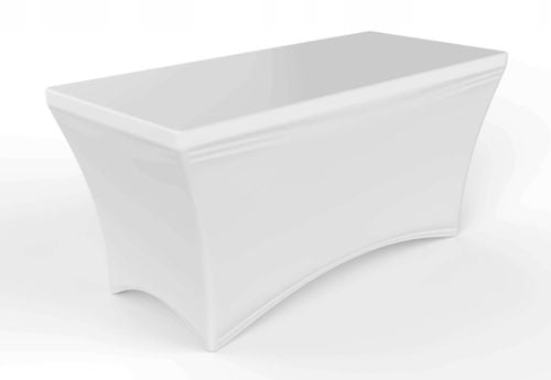 Pokrowiec na stół cateringowy BIAŁY 180cm na Arena.pl