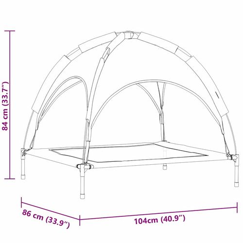 Legowisko dla psa Brązowy xl Stal na Arena.pl