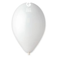 Balony pastelowe biały #001, 30 cm 100 szt.