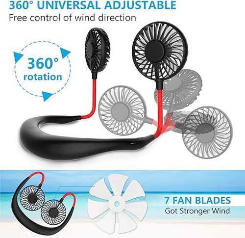 Przenośny mini wentylator USB, 3 prędkości, LED na Arena.pl