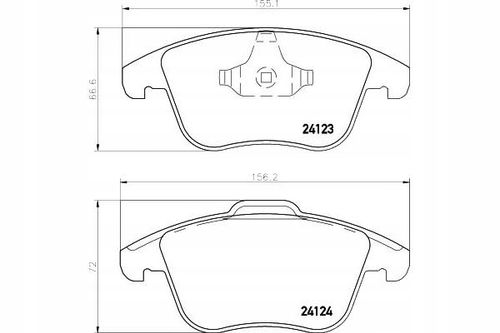 TEXTAR KLOCKI HAMULCOWE PRZÓD 2412301 FORD VOLVO na Arena.pl