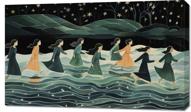 Obraz 100x60cm Nocna Procesja zdjęcie 1