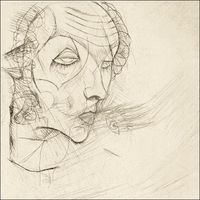 Self-portrait, Egon Shiele - plakat 60x60 cm