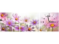 30 90CM OBRAZ 3 ELEM DELIKATNE KWIATY ŚCIENNY PŁOTNO DRUK