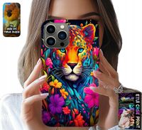 ETUI DO IPHONE 13 PRO - KWIECISTE WZORY TYGRYS TYGRYSEK + FOLIA