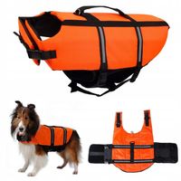 KAMIZELKA RATUNKOWA DLA PSA do WODY KAPOK do PŁYWANIA odblaskowa rozmiar M