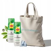 Zestaw Syrop do wody SodaStream Lipton Green Ice Tea 2x440ML + Torba