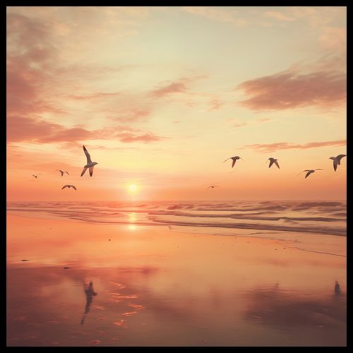 Plakat 80x80cm Spokojna Przystań na Arena.pl