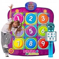 MATA MUZYCZNA do TAŃCZENIA TAŃCA + MIKROFON KARAOKE GŁOŚNIK BLUETOOTH 2W1