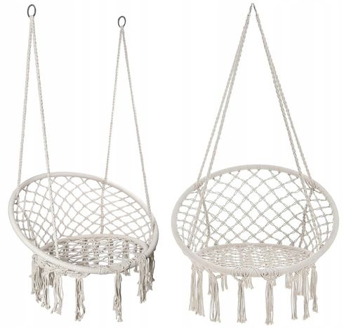 FOTEL WISZĄCY OGRODOWY KRZESŁO HUŚTAWKA DO OGRODU DOMU BUJAK Z PODUSZKAMI na Arena.pl