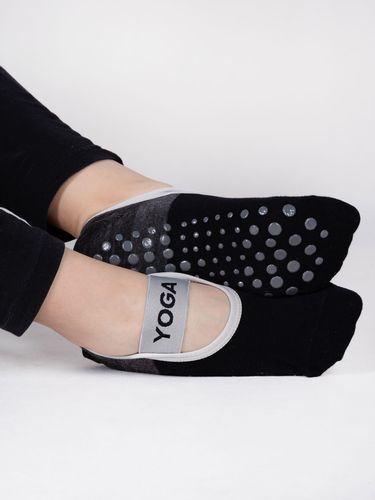 Skarpety stopki do jogi ABS czarne i zielone 2PAK 36-41 YOCLUB na Arena.pl